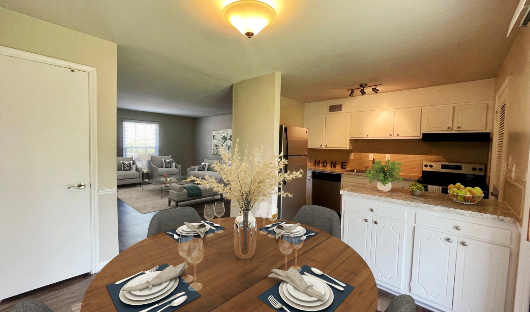 Kitchen at Pinehurst on Providence townhomes in Charlotte, NC