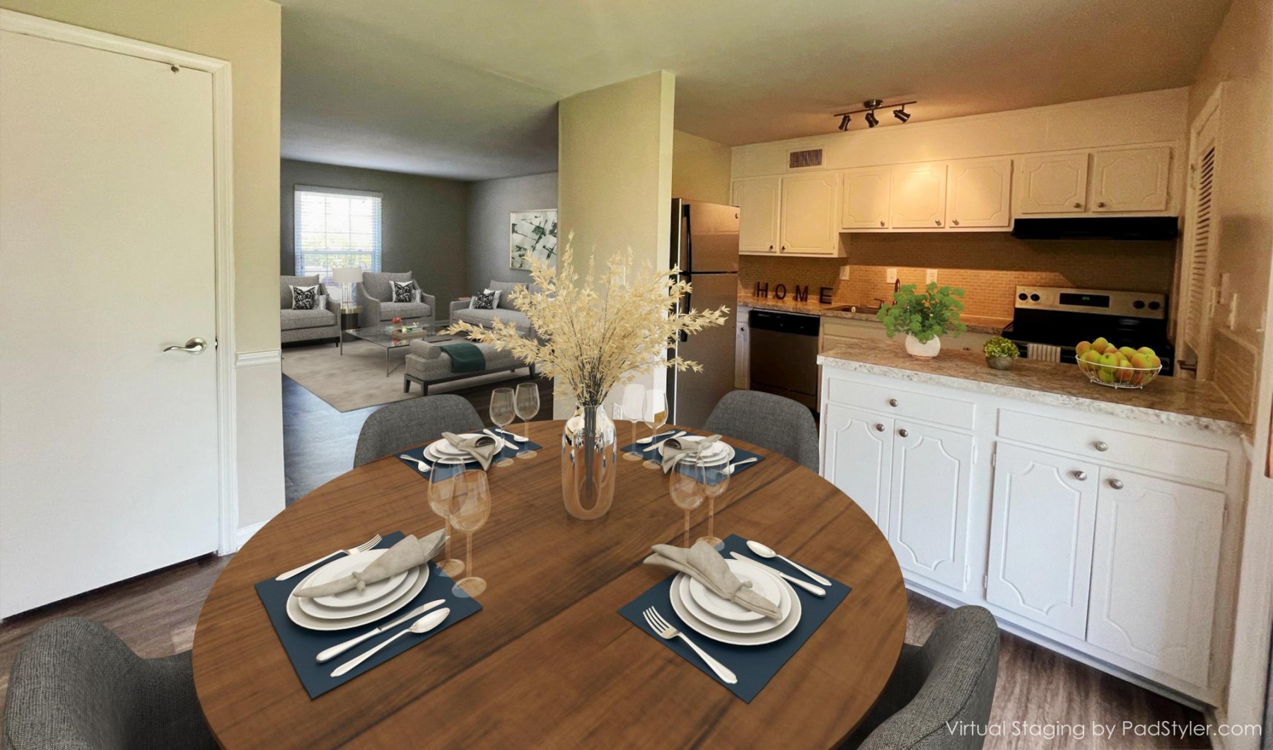 Kitchen at Pinehurst on Providence townhomes in Charlotte, NC